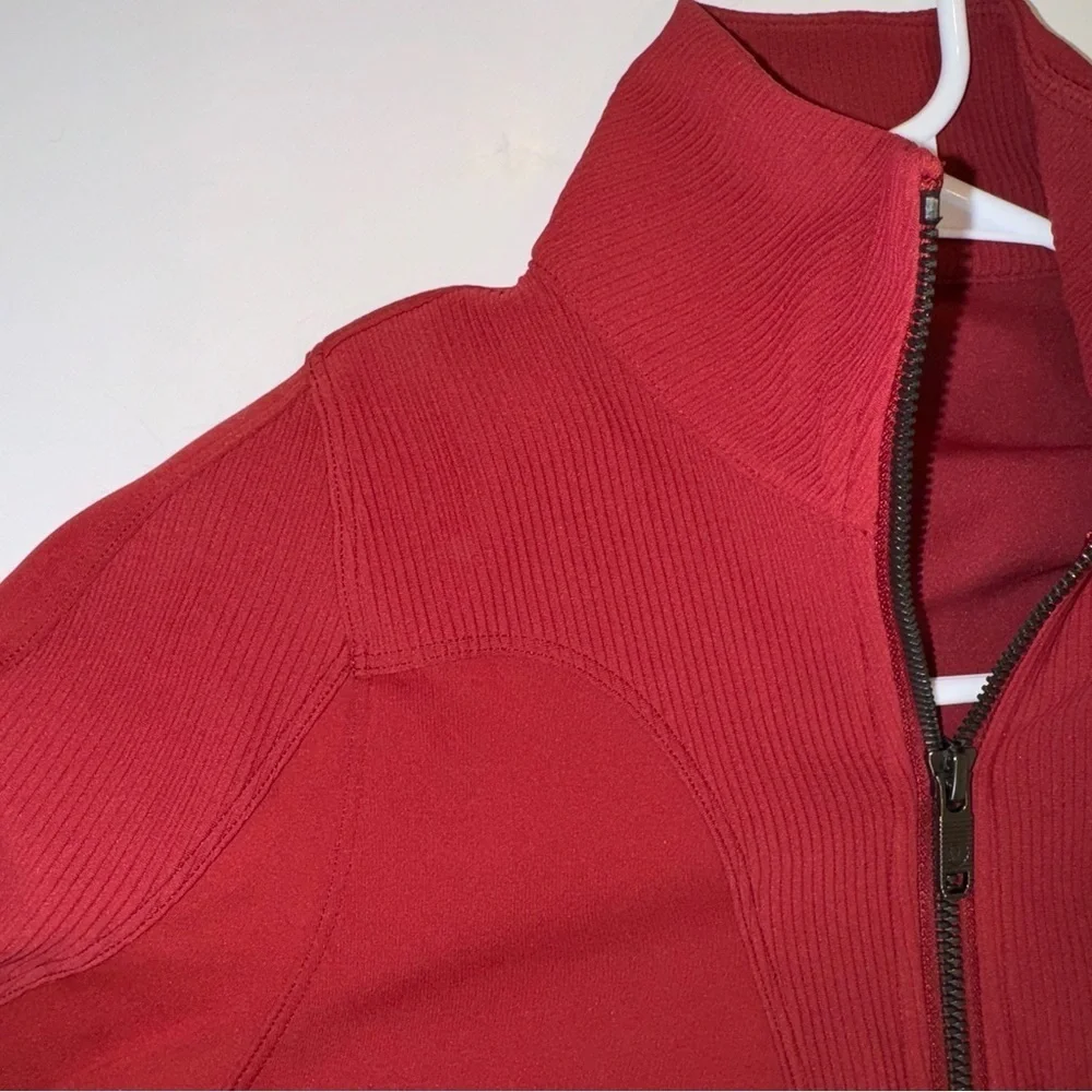 Lululemon Movement To Movement Jacket Dark Sport Red size 4